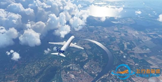 《微軟模擬飛行：2020》萬米高空，一覽無余，腳下就是你家-6666