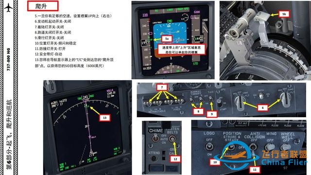 FSX 中文指南 波音737 6.2爬升也是有協議的-2621