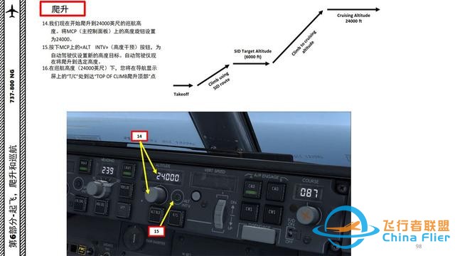 FSX 中文指南 波音737 6.2爬升也是有協議的-5539