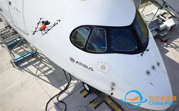 空客嘗試用無人機檢查客機-311