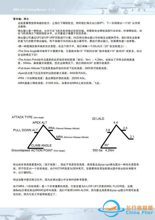 模擬飛行 BMS F-16 中文訓(xùn)練手冊 10.3彈出-7788