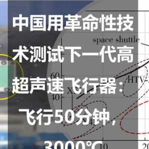 中國用革命性技術測試下一代高超聲速飛行器：飛行50分鐘，3000℃