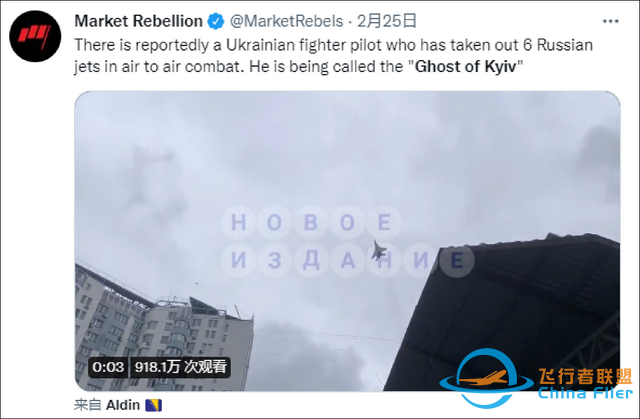 外網盛贊“基輔幽靈”擊落俄戰機，結果一看是游戲畫面-3066